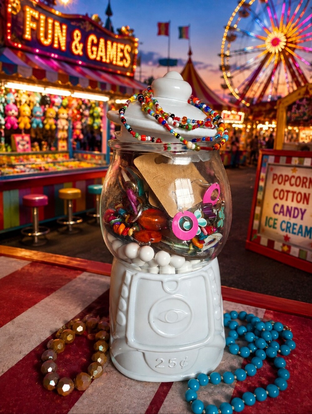 Gumball Machine Mystery Jewelry Jar